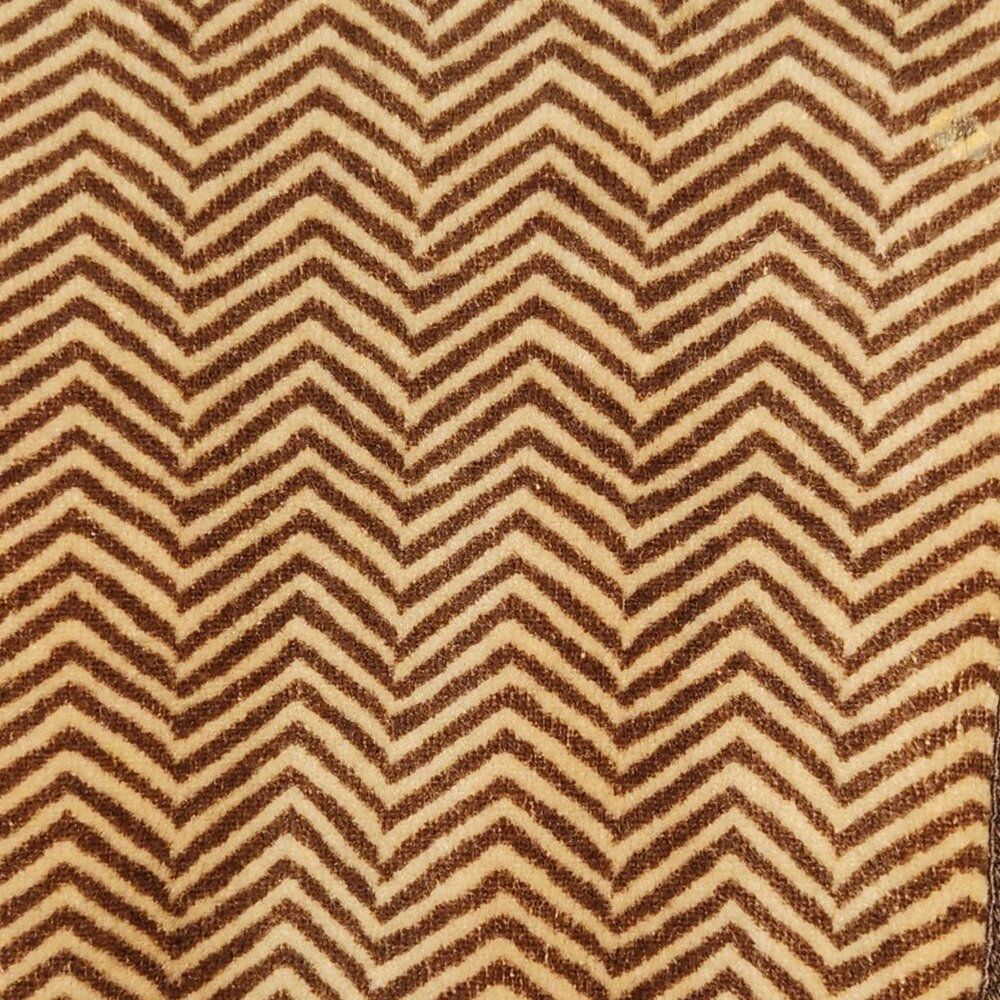 Vintage Chevron Hooded Zip Up Sweater - Picture 6 of 6